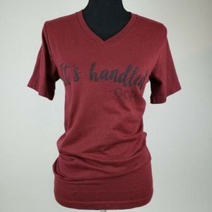 Girlie Girl Original Inspirational Religious T-Shirt Burgundy (Size S)